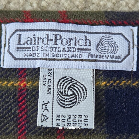 Laird-Portch Wool Plaid Scarf Scotland - Picture 2 of 9